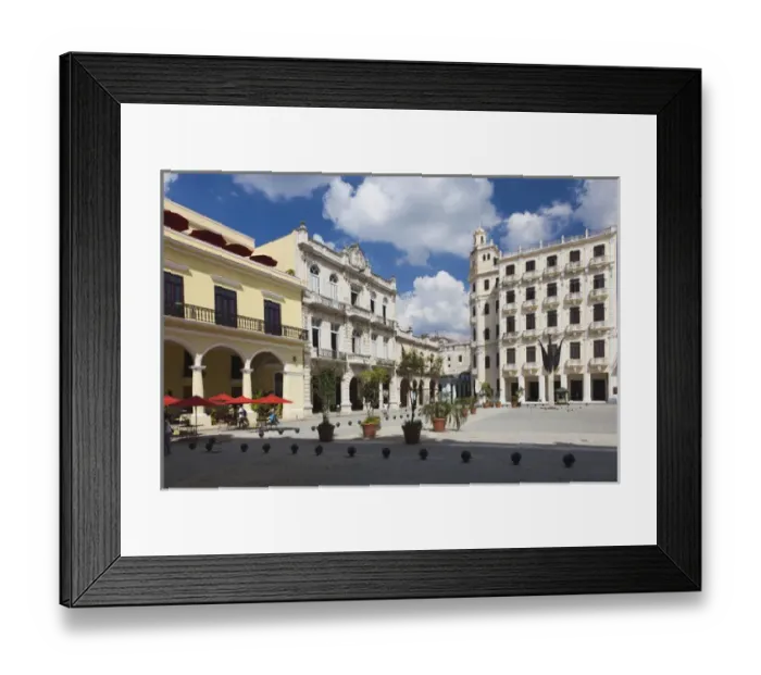 Framed Print : Cuba, Havana, Havana Vieja, Plaza Vieja Framed Print : Cuba, Havana, Havana Vieja, Plaza Vieja