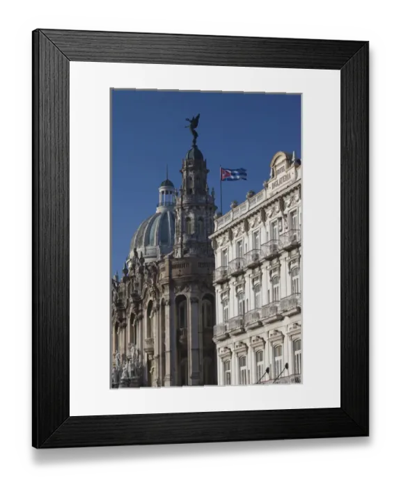 Framed Print : Cuba, Havana, Havana Vieja, dome of the Capitolio Nacional, Gran Teatro de a Habana Framed Print : Cuba, Havana, Havana Vieja, dome of the Capitolio Nacional, Gran Teatro de a Habana