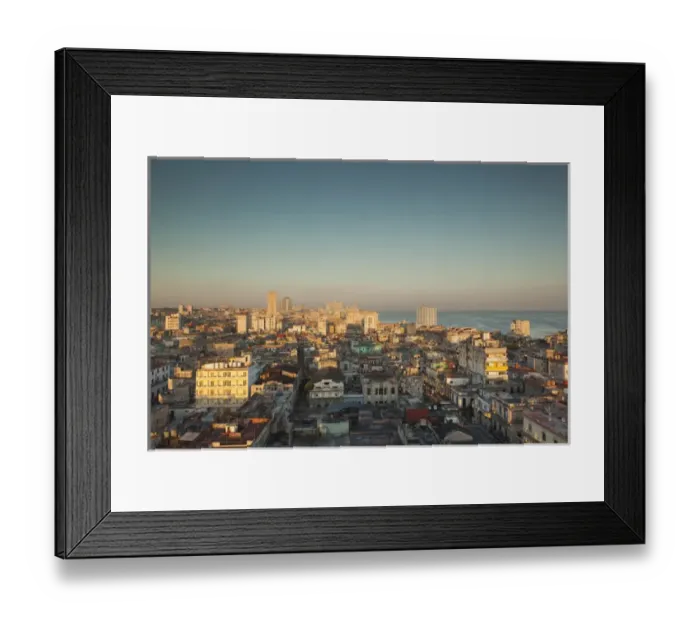 Framed Print : Cuba, Havana, elevated city view above Central Havana, morning Framed Print : Cuba, Havana, elevated city view above Central Havana, morning
