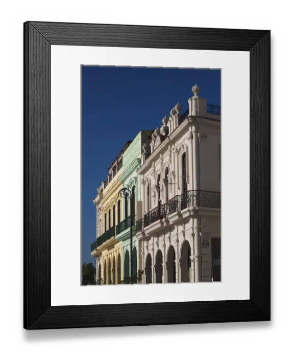 Framed Print : Cuba, Havana, Havana Vieja, harborfront buidings Framed Print : Cuba, Havana, Havana Vieja, harborfront buidings
