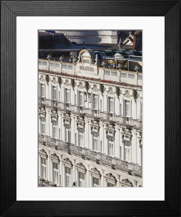 Framed Print : Cuba, Havana, elevated view of the Hotel Inglaterra Framed Print : Cuba, Havana, elevated view of the Hotel Inglaterra