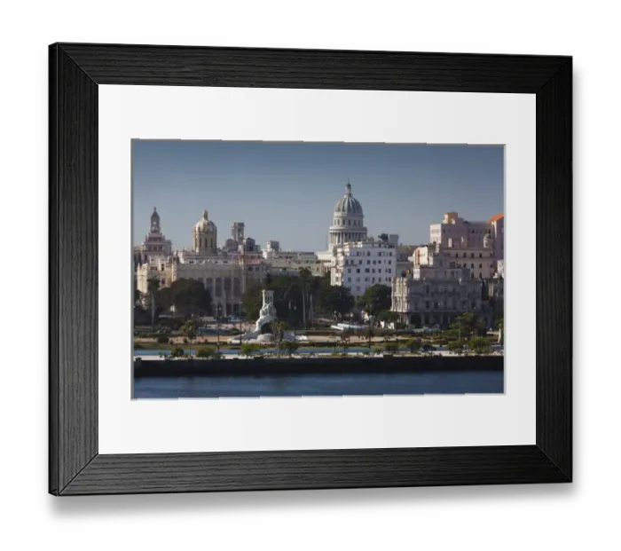 Framed Print : Cuba, Havana, elevated city view from the Castillo de los Tres Santos Reys del Morro Framed Print : Cuba, Havana, elevated city view from the Castillo de los Tres Santos Reys del Morro