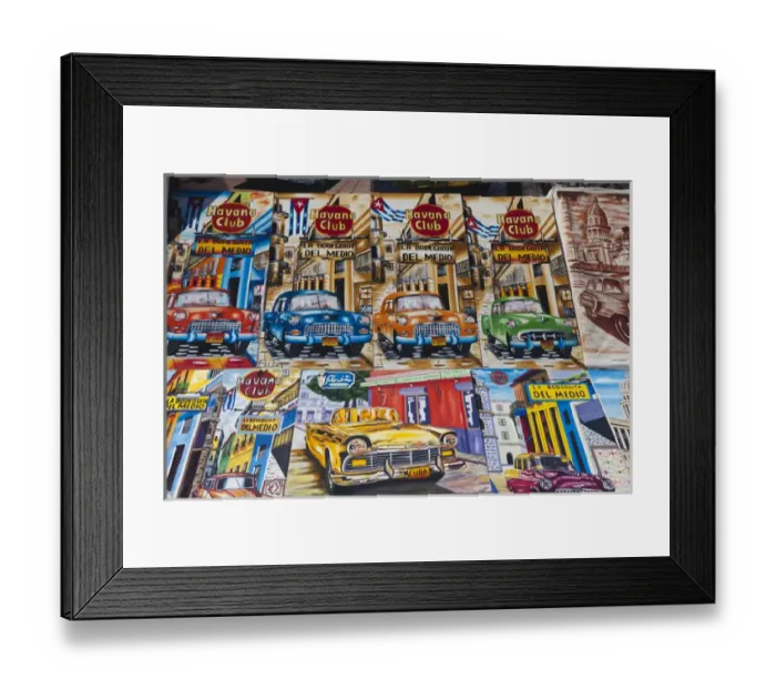 Framed Print : Cuba, Havana, Castillo de los Tres Santos Reys del Morro fortress, souvenir paintings