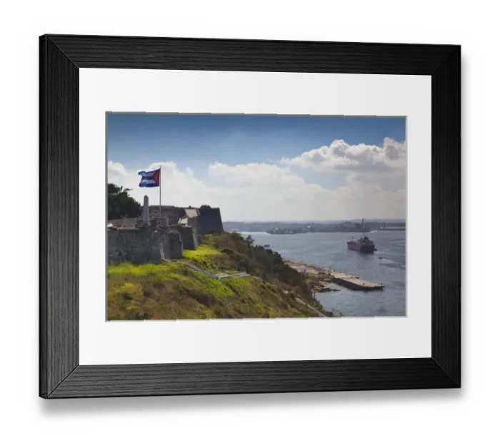 Framed Print : Cuba, Havana, Fortaleza de San Carlos de la Cabana fortress