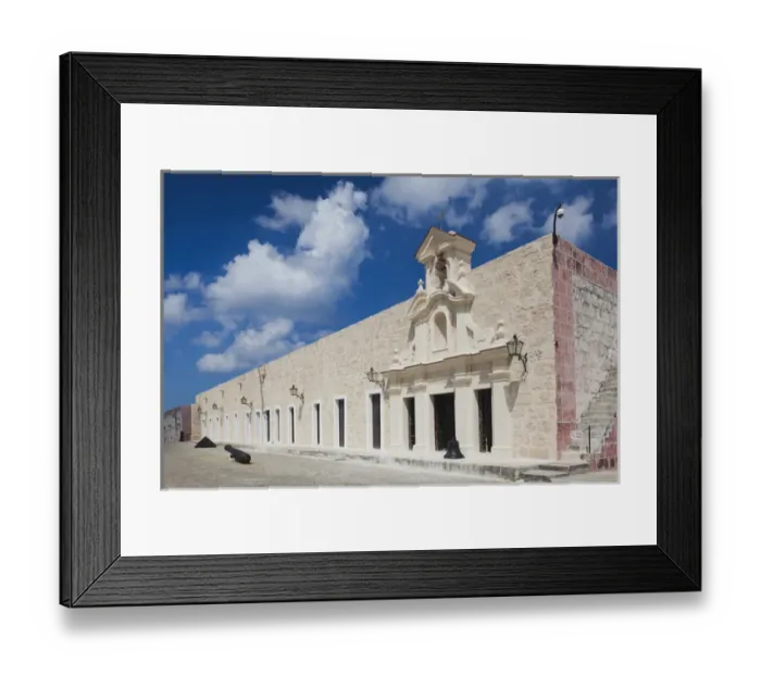 Framed Print : Cuba, Havana, Fortaleza de San Carlos de la Cabana fortress