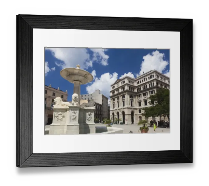 Framed Print : Cuba, Havana, Havana Vieja, Plaza de San Francisco de Asis, Lonja del Commercio building