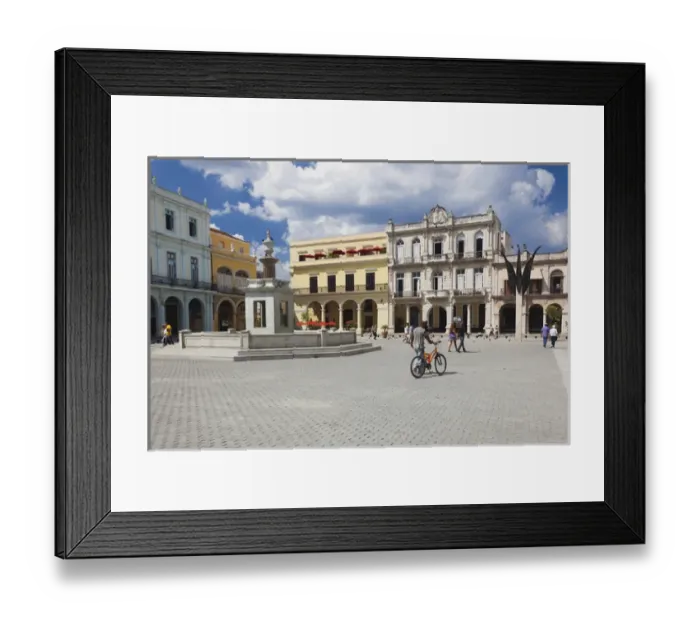 Framed Print : Cuba, Havana, Havana Vieja, Plaza Vieja
