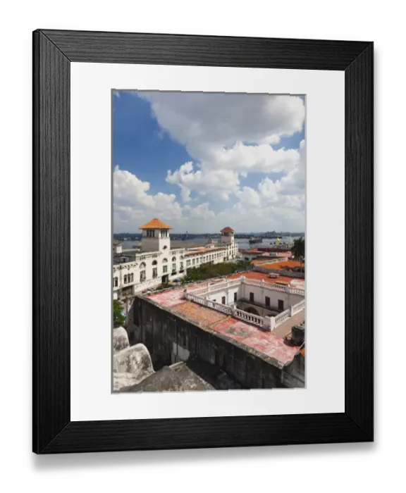 Framed Print : Cuba, Havana, Havana Vieja, Plaza de San Francisco de Asis, Port Buildings, elevated view Framed Print : Cuba, Havana, Havana Vieja, Plaza de San Francisco de Asis, Port Buildings, elevated view