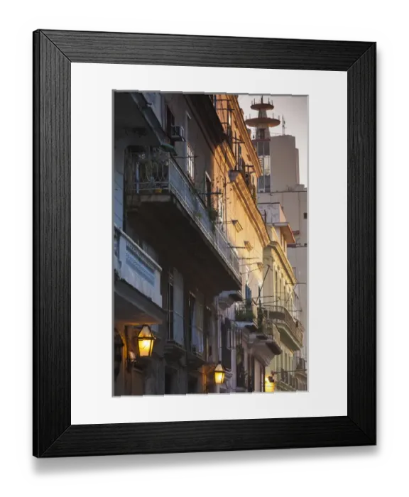 Framed Print : Cuba, Havana, Havana Vieja, Old Havana buildings, dawn Framed Print : Cuba, Havana, Havana Vieja, Old Havana buildings, dawn