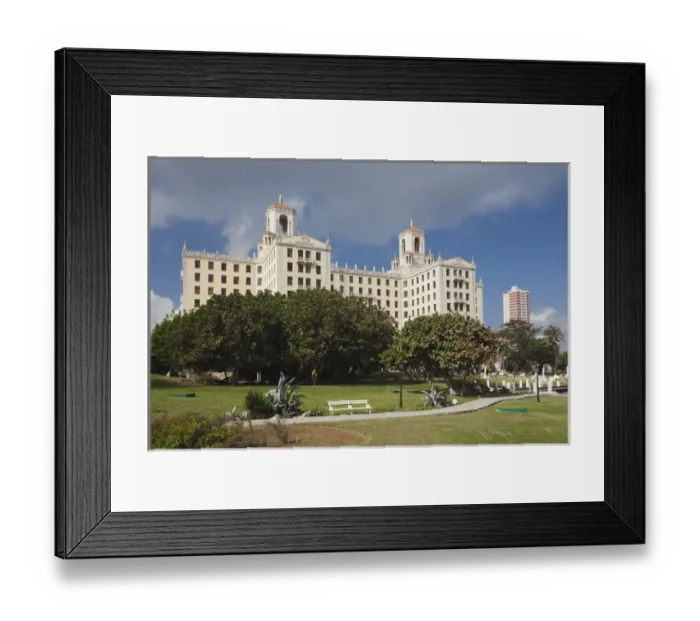 Framed Print : Cuba, Havana, Vedado, Hotel Nacional, exterior
