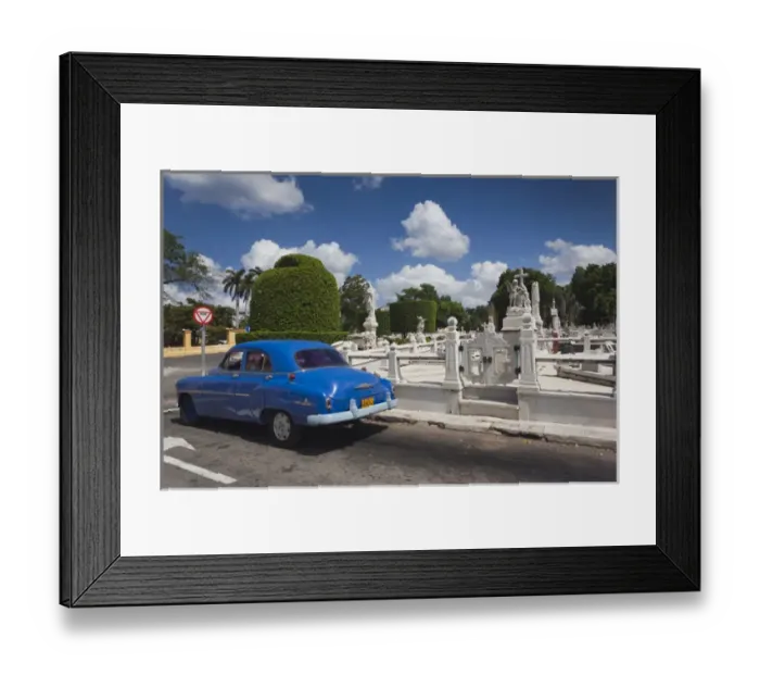 Framed Print : Cuba, Havana, Vedado, Necropolis Cristobal Colon cemetery