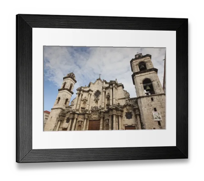 Framed Print : Cuba, Havana, Havana Vieja, Plaza de la Catedral, Catedral de San Cristobal de la Habana Framed Print : Cuba, Havana, Havana Vieja, Plaza de la Catedral, Catedral de San Cristobal de la Habana