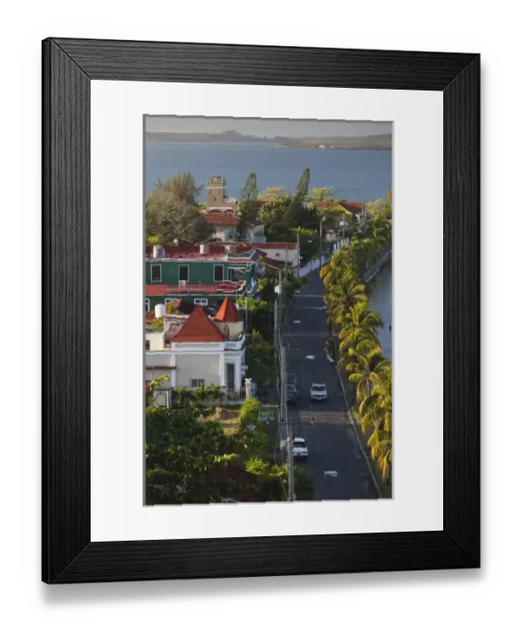Framed Print : Cuba, Cienfuegos Province, Cienfuegos, Punta Gorda, elevated view of Punta Gorda point Framed Print : Cuba, Cienfuegos Province, Cienfuegos, Punta Gorda, elevated view of Punta Gorda point