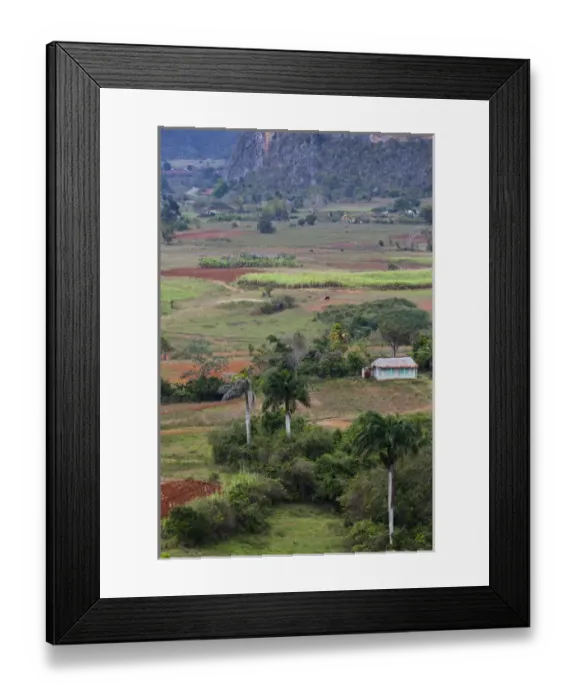 Framed Print : Cuba, Pinar del Rio Province, Vinales, Vinales Valley, elevated view Framed Print : Cuba, Pinar del Rio Province, Vinales, Vinales Valley, elevated view