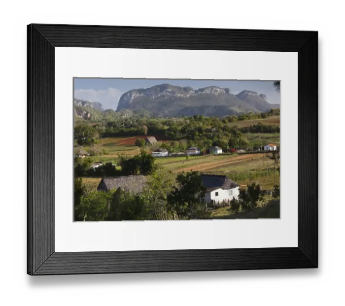 Framed Print : Cuba, Pinar del Rio Province, Vinales, Vinales Valley, elevated view, morning Framed Print : Cuba, Pinar del Rio Province, Vinales, Vinales Valley, elevated view, morning
