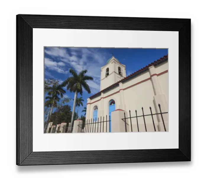 Framed Print : Cuba, Pinar del Rio Province, Vinales, Vinales Valley, town church Framed Print : Cuba, Pinar del Rio Province, Vinales, Vinales Valley, town church