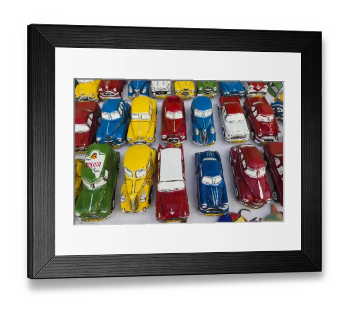 Framed Print : Cuba, Sancti Spiritus Province, Trinidad, Cuban Souvenirs, paper-mache cars Framed Print : Cuba, Sancti Spiritus Province, Trinidad, Cuban Souvenirs, paper-mache cars