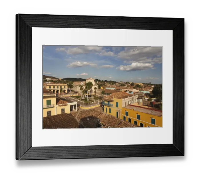 Framed Print : Cuba, Sancti Spiritus Province, Trinidad, elevated town view, late afternoon Framed Print : Cuba, Sancti Spiritus Province, Trinidad, elevated town view, late afternoon