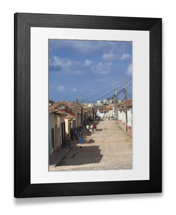 Framed Print : Cuba, Sancti Spiritus Province, Trinidad, street view