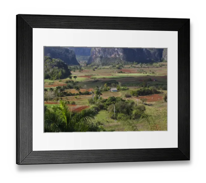 Framed Print : Cuba, Pinar del Rio Province, Vinales, Vinales Valley, elevated view, daytime Framed Print : Cuba, Pinar del Rio Province, Vinales, Vinales Valley, elevated view, daytime