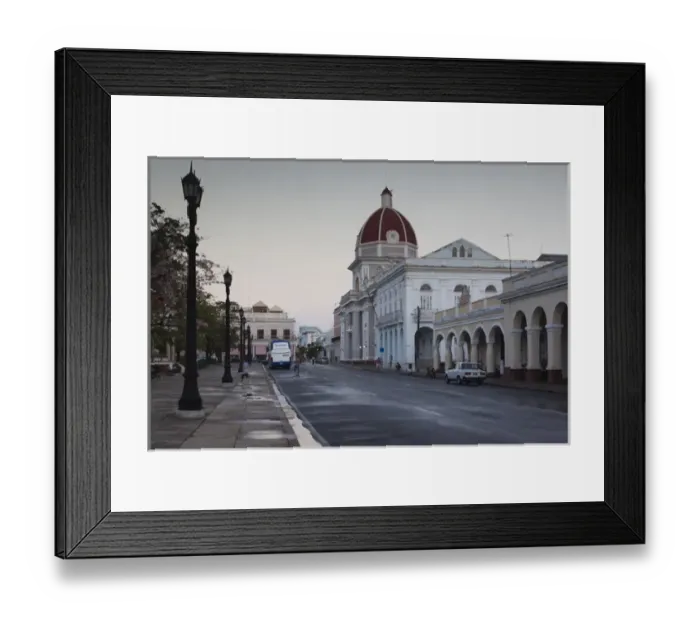 Framed Print : Cuba, Cienfuegos Province, Cienfuegos, Palacio de Gobierno, government house, dusk Framed Print : Cuba, Cienfuegos Province, Cienfuegos, Palacio de Gobierno, government house, dusk
