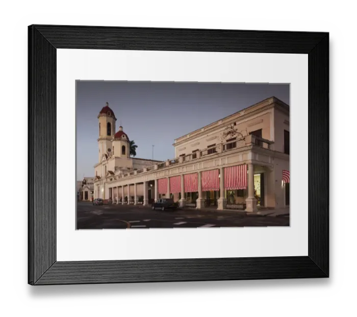 Framed Print : Cuba, Cienfuegos Province, Cienfuegos, Catedral de Purisima Concepcion cathedral, dusk Framed Print : Cuba, Cienfuegos Province, Cienfuegos, Catedral de Purisima Concepcion cathedral, dusk
