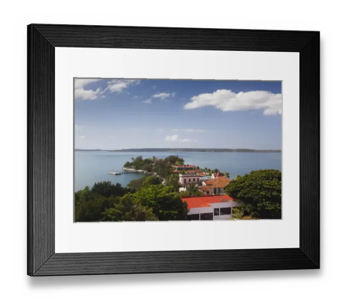Framed Print : Cuba, Cienfuegos Province, Cienfuegos, Punta Gorda, elevated view Framed Print : Cuba, Cienfuegos Province, Cienfuegos, Punta Gorda, elevated view