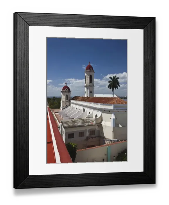 Framed Print : Cuba, Cienfuegos Province, Cienfuegos, Catedral de Purisima Concepcion cathedral