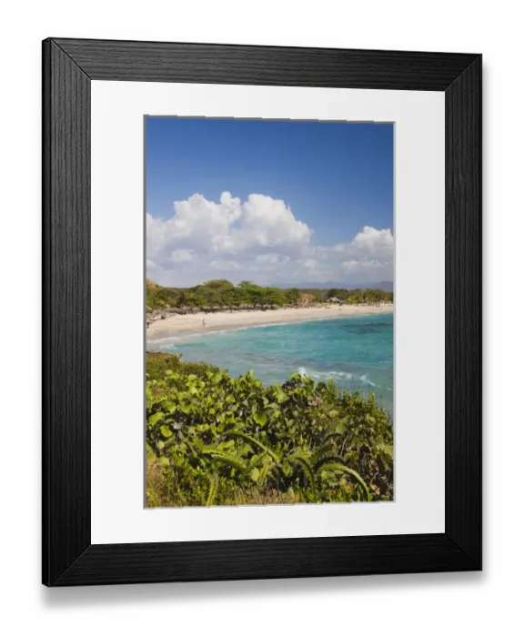 Framed Print : Cuba, Cienfuegos Province, Cienfuegos, Rancho Luna beach