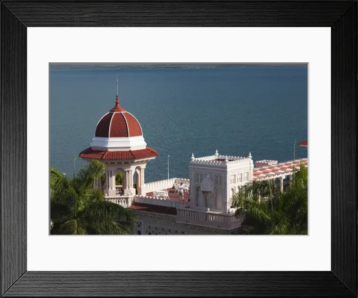 Framed Print : Cuba, Cienfuegos Province, Cienfuegos, Punta Gorda, Palacio de Valle, former sugar baron mansion