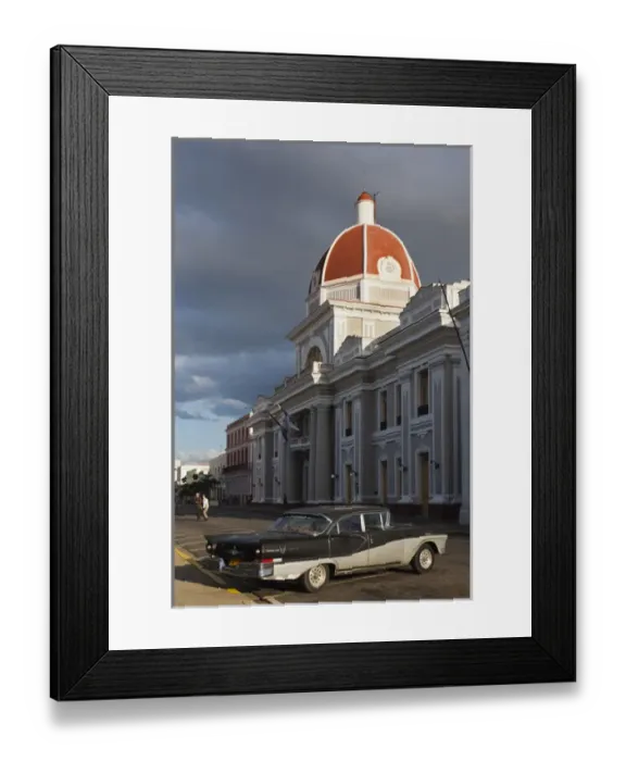 Framed Print : Cuba, Cienfuegos Province, Cienfuegos, Palacio de Gobierno, government building
