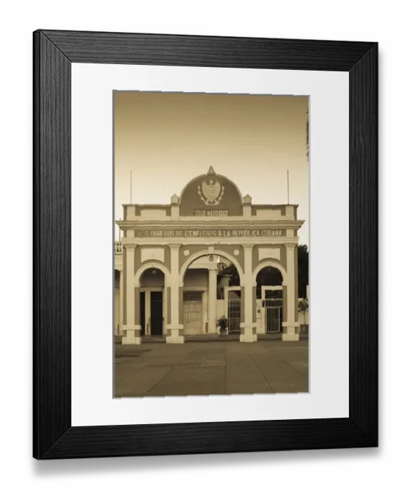 Framed Print : Cuba, Cienfuegos Province, Cienfuegos, Parque Jose Marti, Arco de Triunfo arch, morning Framed Print : Cuba, Cienfuegos Province, Cienfuegos, Parque Jose Marti, Arco de Triunfo arch, morning