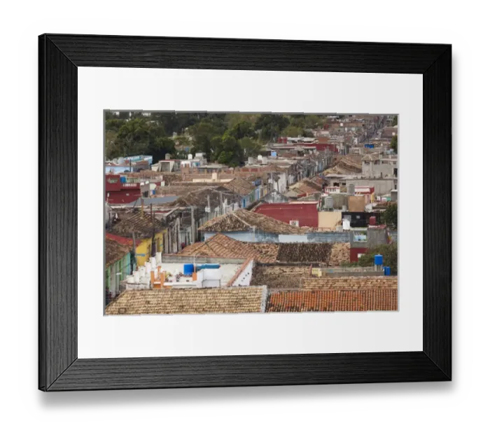 Framed Print : Cuba, Sancti Spiritus Province, Trinidad, elevated town view Framed Print : Cuba, Sancti Spiritus Province, Trinidad, elevated town view