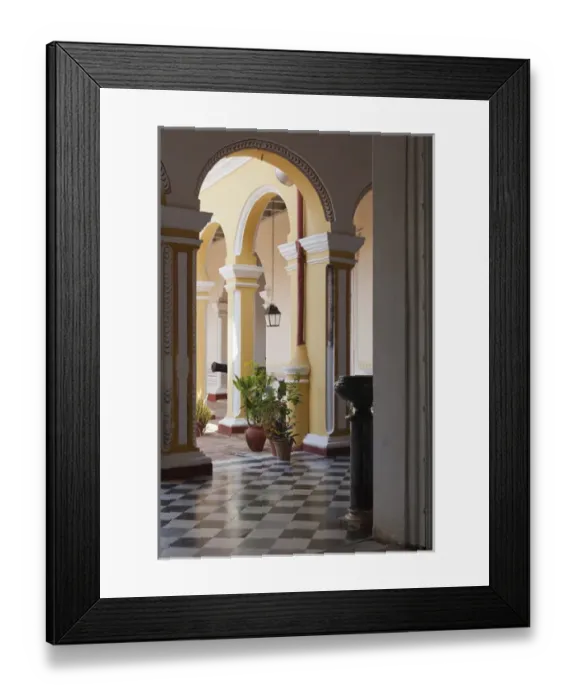 Framed Print : Cuba, Sancti Spiritus Province, Trinidad, Museo Historico Municipal Museum, arches Framed Print : Cuba, Sancti Spiritus Province, Trinidad, Museo Historico Municipal Museum, arches