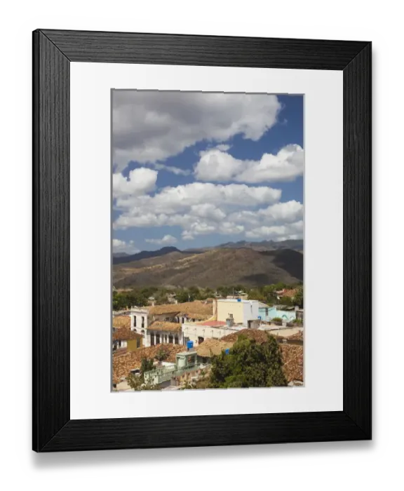Framed Print : Cuba, Sancti Spiritus Province, Trinidad, elevated town view Framed Print : Cuba, Sancti Spiritus Province, Trinidad, elevated town view