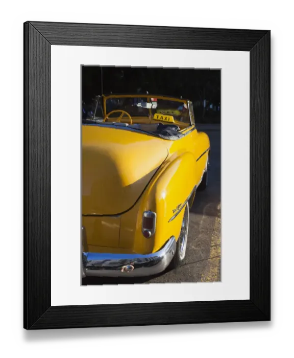 Framed Print : Cuba, Havana, Havana Vieja, detail of 1950s-era US car Framed Print : Cuba, Havana, Havana Vieja, detail of 1950s-era US car