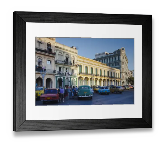 Framed Print : Cuba, Havana, Havana Vieja, parking area outside the Capitolio Nacional Framed Print : Cuba, Havana, Havana Vieja, parking area outside the Capitolio Nacional