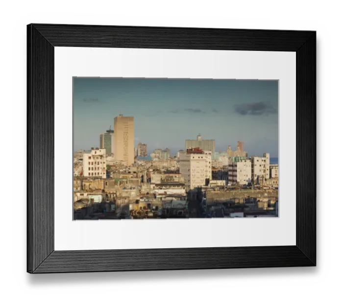 Framed Print : Cuba, Havana, Central Havana, elevated view, dawn Framed Print : Cuba, Havana, Central Havana, elevated view, dawn