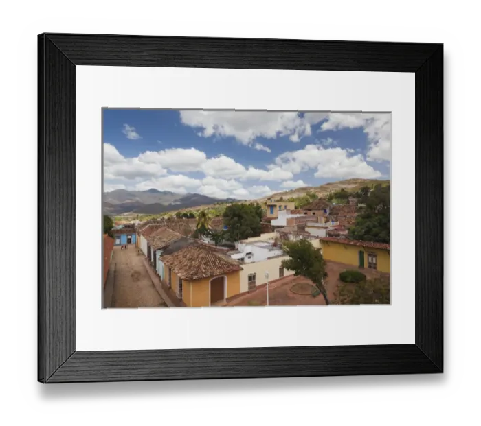 Framed Print : Cuba, Sancti Spiritus Province, Trinidad, elevated town view Framed Print : Cuba, Sancti Spiritus Province, Trinidad, elevated town view