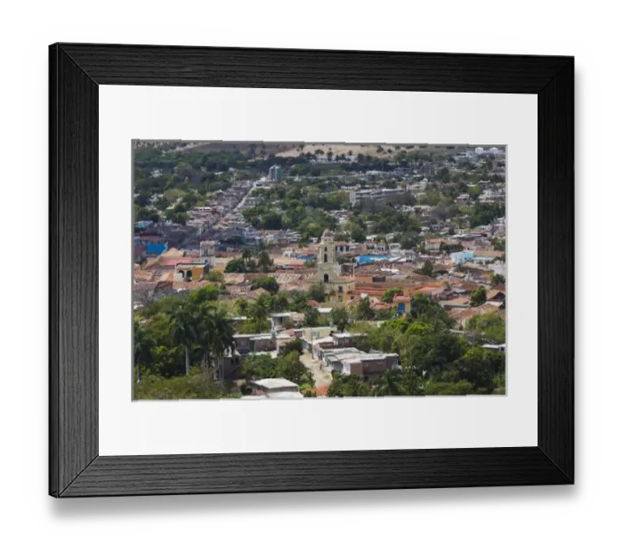 Framed Print : Cuba, Sancti Spiritus Province, Trinidad, elevated town view from the Cerro de la Framed Print : Cuba, Sancti Spiritus Province, Trinidad, elevated town view from the Cerro de la
