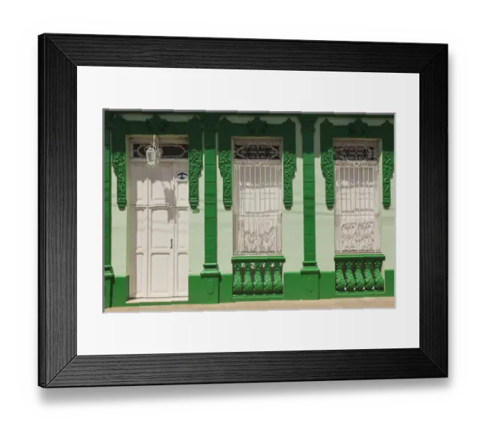 Framed Print : Cuba, Sancti Spiritus Province, Trinidad, detail of colonial house Framed Print : Cuba, Sancti Spiritus Province, Trinidad, detail of colonial house