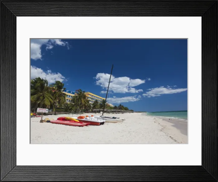 Framed Print : Cuba, Sancti Spiritus Province, Trinidad, Playa Ancon beach