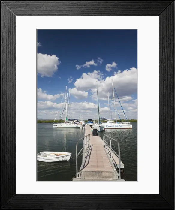 Framed Print : Cuba, Sancti Spiritus Province, Trinidad, Playa Ancon beach, Marina Trinidad