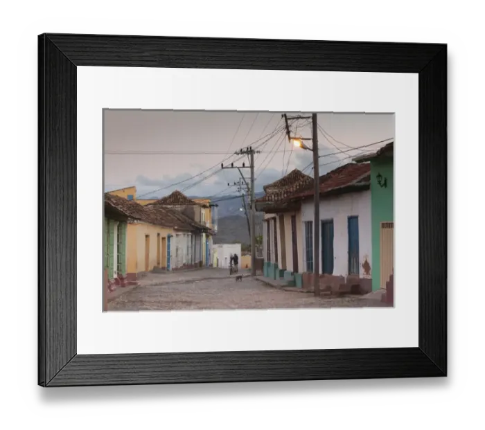 Framed Print : Cuba, Sancti Spiritus Province, Trinidad, street view, dawn Framed Print : Cuba, Sancti Spiritus Province, Trinidad, street view, dawn