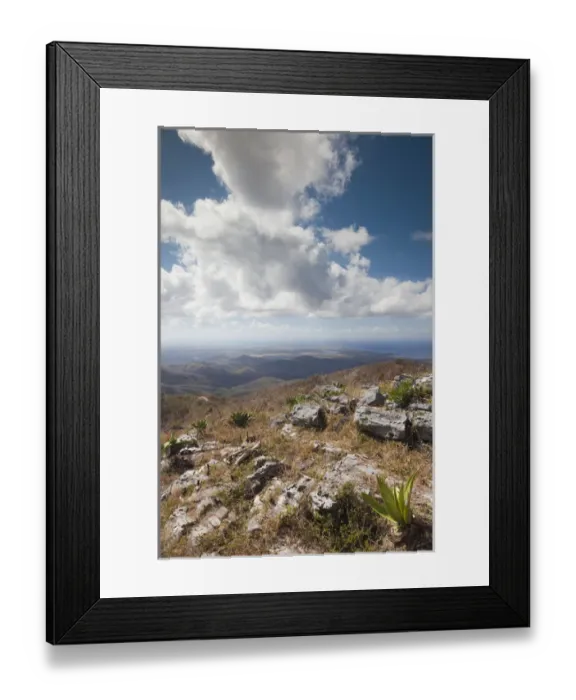 Framed Print : Cuba, Sancti Spiritus Province, Trinidad-area, Topes de Collantes park, elevated view