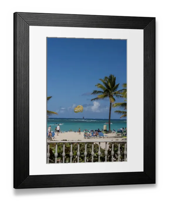 Framed Print : Dominican Republic, Punta Cana, Higuey, Bavaro, Bavaro Beach, Riu Palace, parasailing Framed Print : Dominican Republic, Punta Cana, Higuey, Bavaro, Bavaro Beach, Riu Palace, parasailing