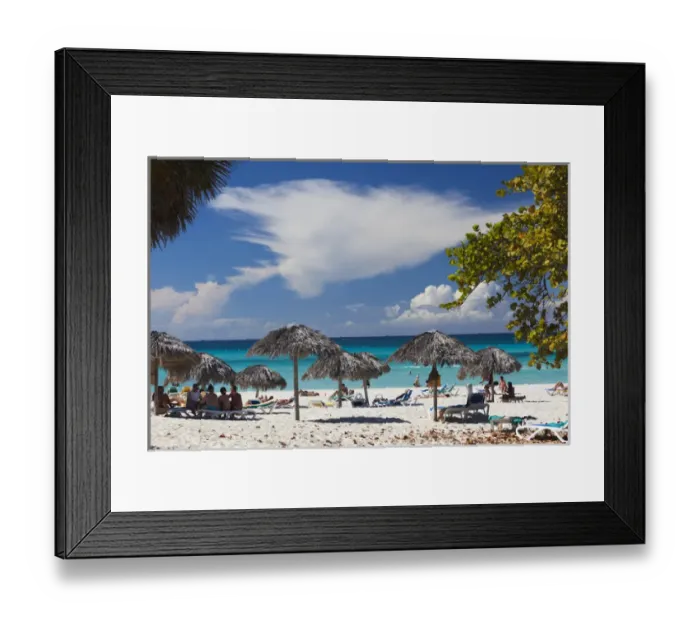 Framed Print : Cuba, Matanzas Province, Varadero, Varadero Beach