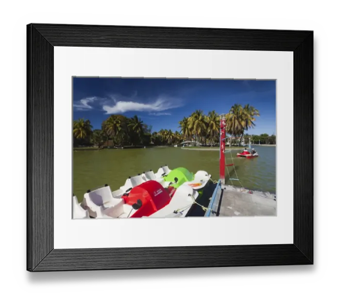 Framed Print : Cuba, Matanzas Province, Varadero, Parque Josone park