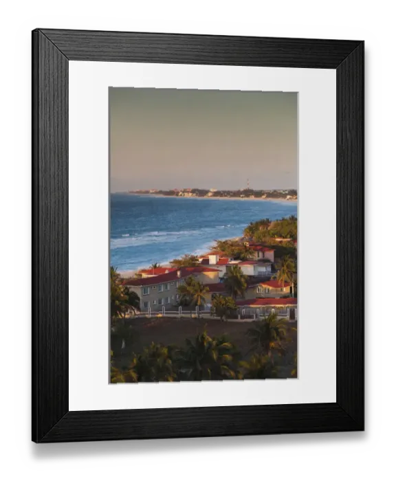Framed Print : Cuba, Matanzas Province, Varadero, Varadero Beach, elevated view, dusk Framed Print : Cuba, Matanzas Province, Varadero, Varadero Beach, elevated view, dusk