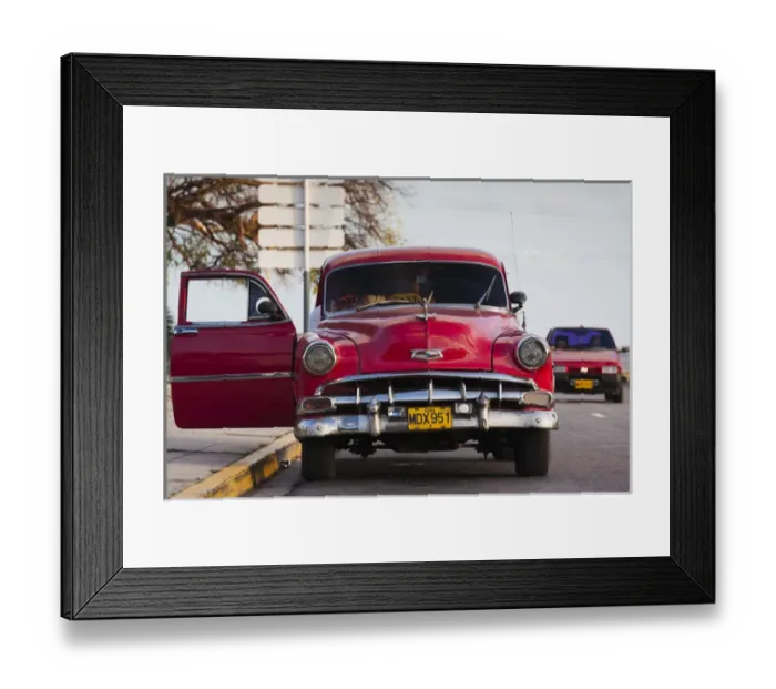 Framed Print : Cuba, Matanzas Province, Varadero, 1950s-era US-made Chevrolet car Framed Print : Cuba, Matanzas Province, Varadero, 1950s-era US-made Chevrolet car